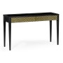 Classic Ebony & Ivory Herringbone Console Table