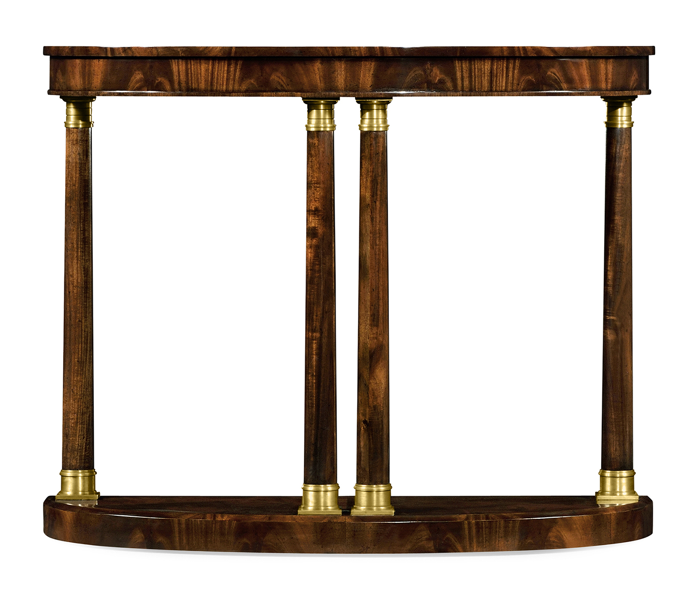 Mahogany Biedermeier demilune console