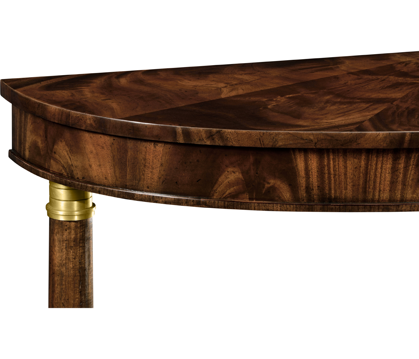 Mahogany Biedermeier demilune console