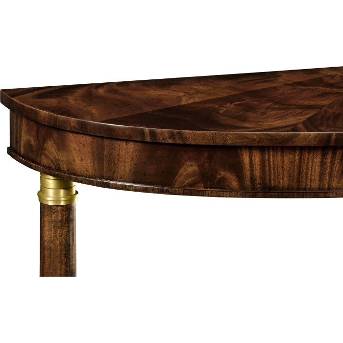 Mahogany Biedermeier demilune console
