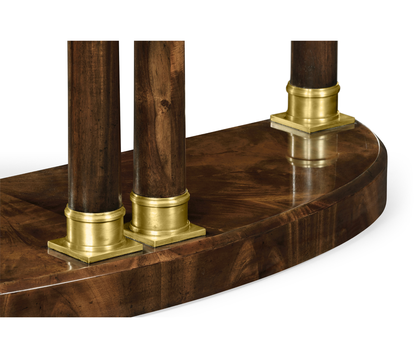 Mahogany Biedermeier demilune console