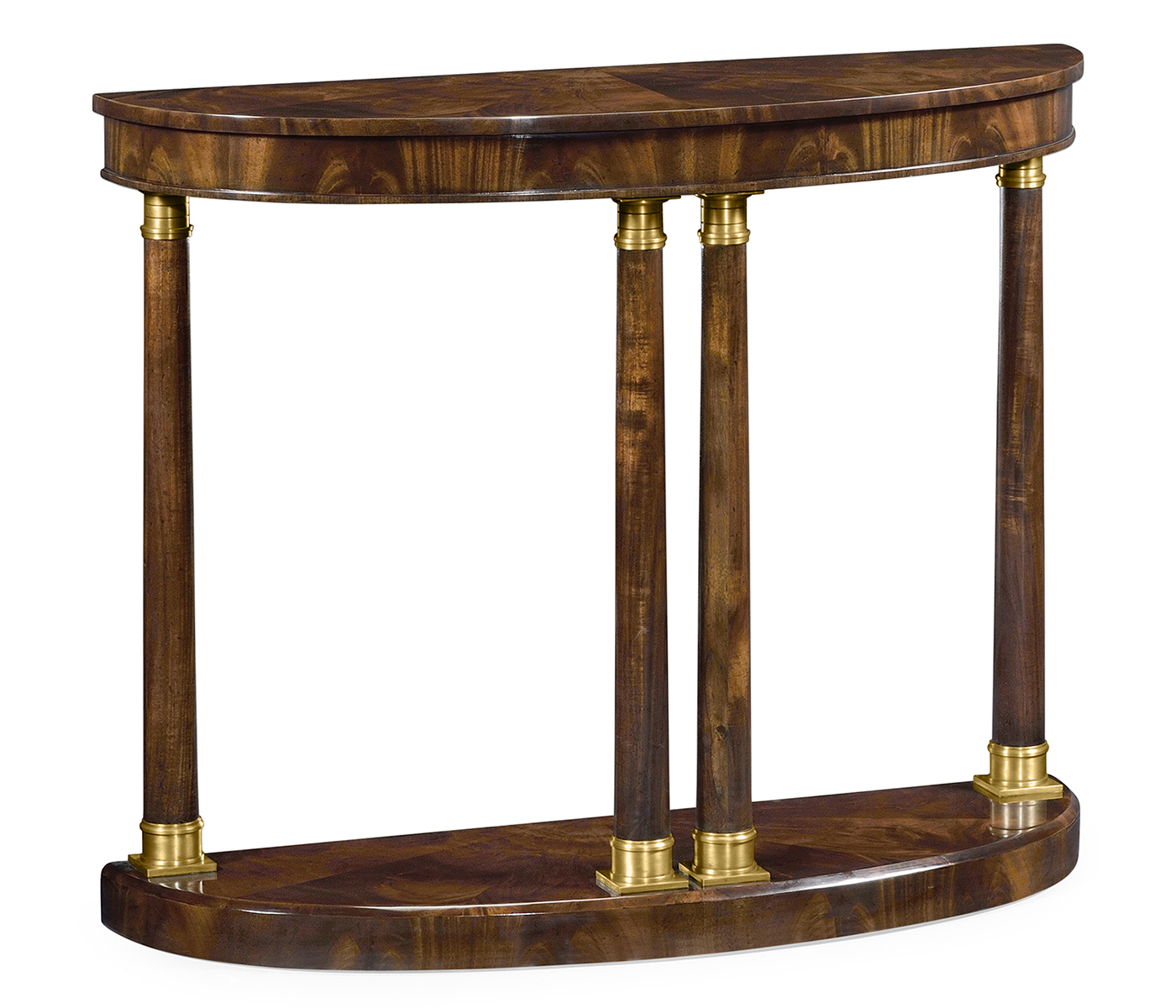 Mahogany Biedermeier demilune console