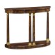 Mahogany Biedermeier demilune console