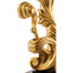 Gold-leaf gilded carved table lamp