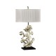 Silver gilded carved table lamp