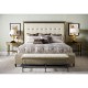Silver gilded carved table lamp
