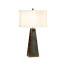 Art Deco Macassar Ebony & Anthracite Shagreen Table Lamp