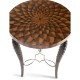Feather Inlay End Table
