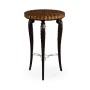 Feather Inlay End Table
