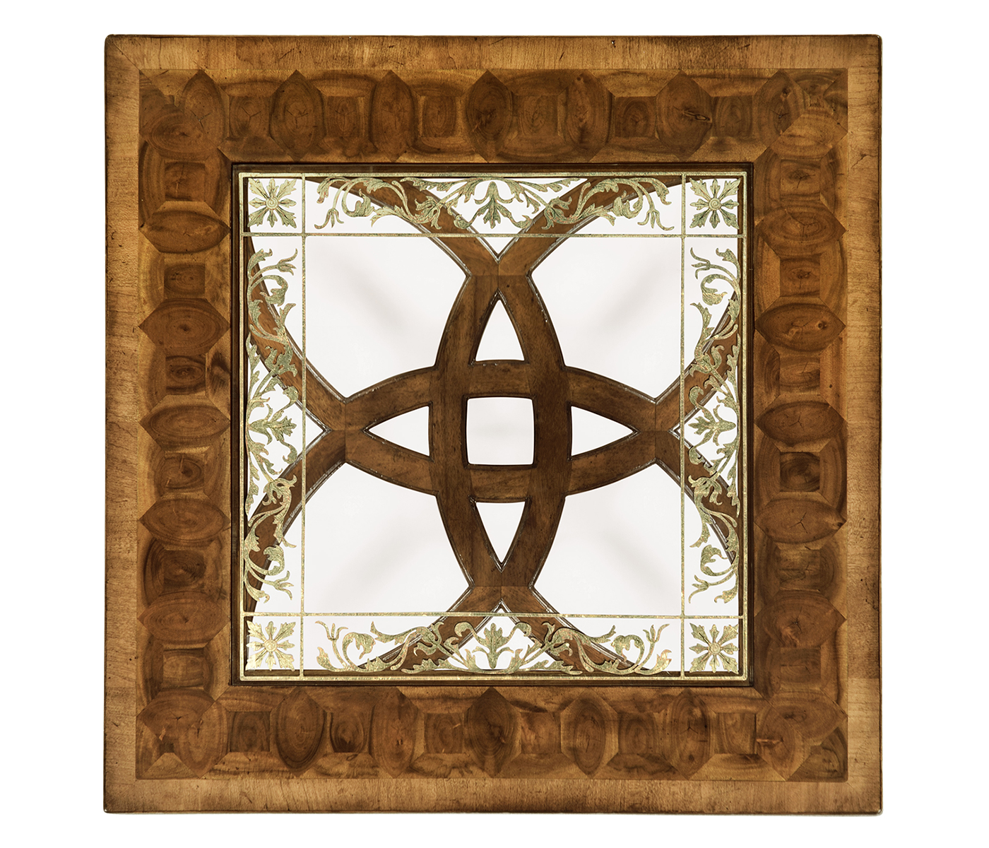 Oyster & églomisé side table (24