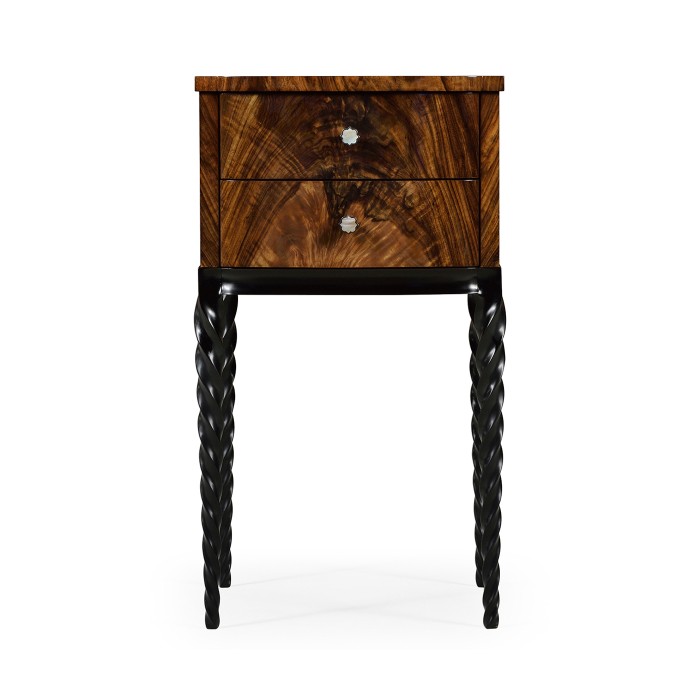 Black Barleytwist Lamp Table