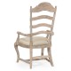 Casual Limed Acacia Dining Arm Chair