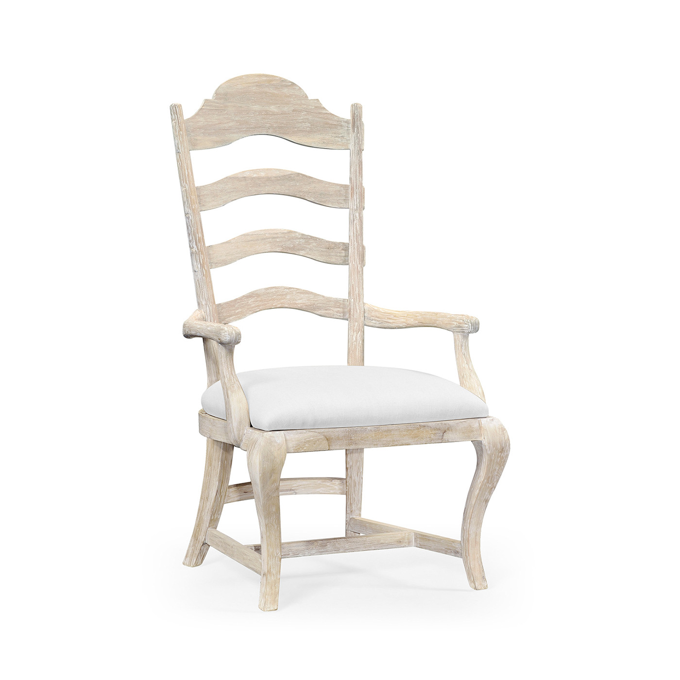 Casual Limed Acacia Dining Arm Chair