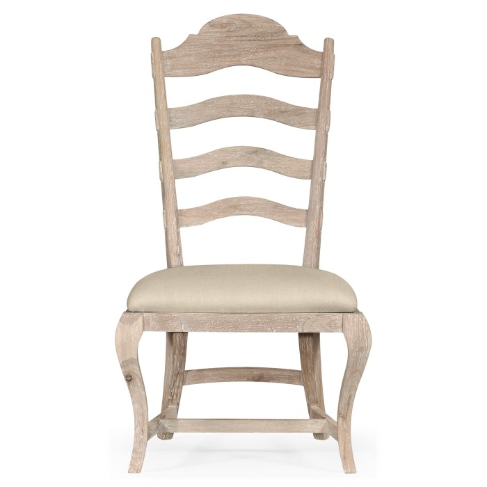 Casual Limed Acacia Dining Side Chair