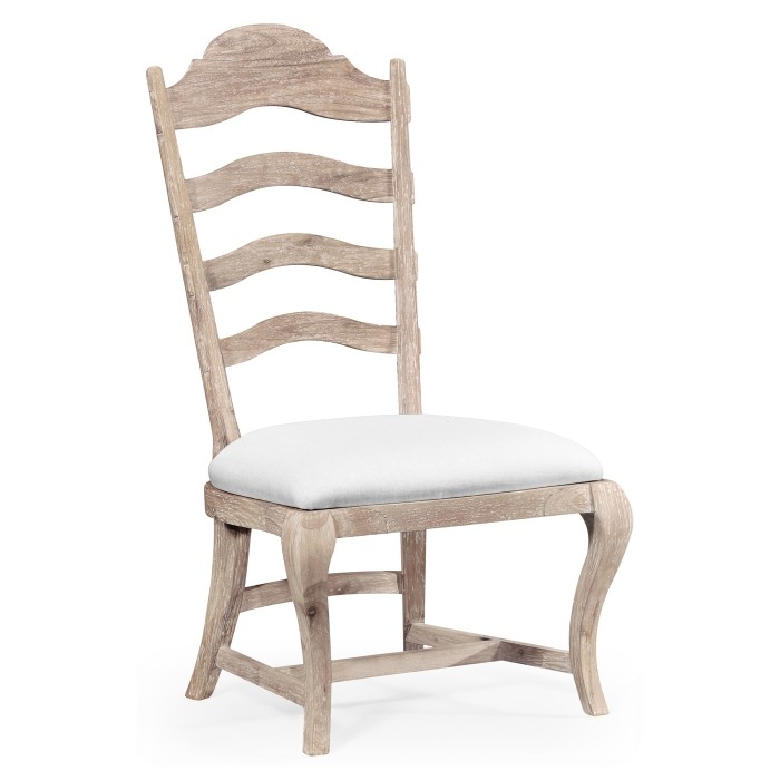 Casual Limed Acacia Dining Side Chair
