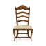 Casual Rustic Walnut Dining Side Chair