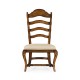 Casual Rustic Walnut Dining Side Chair
