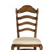 Casual Rustic Walnut Dining Side Chair