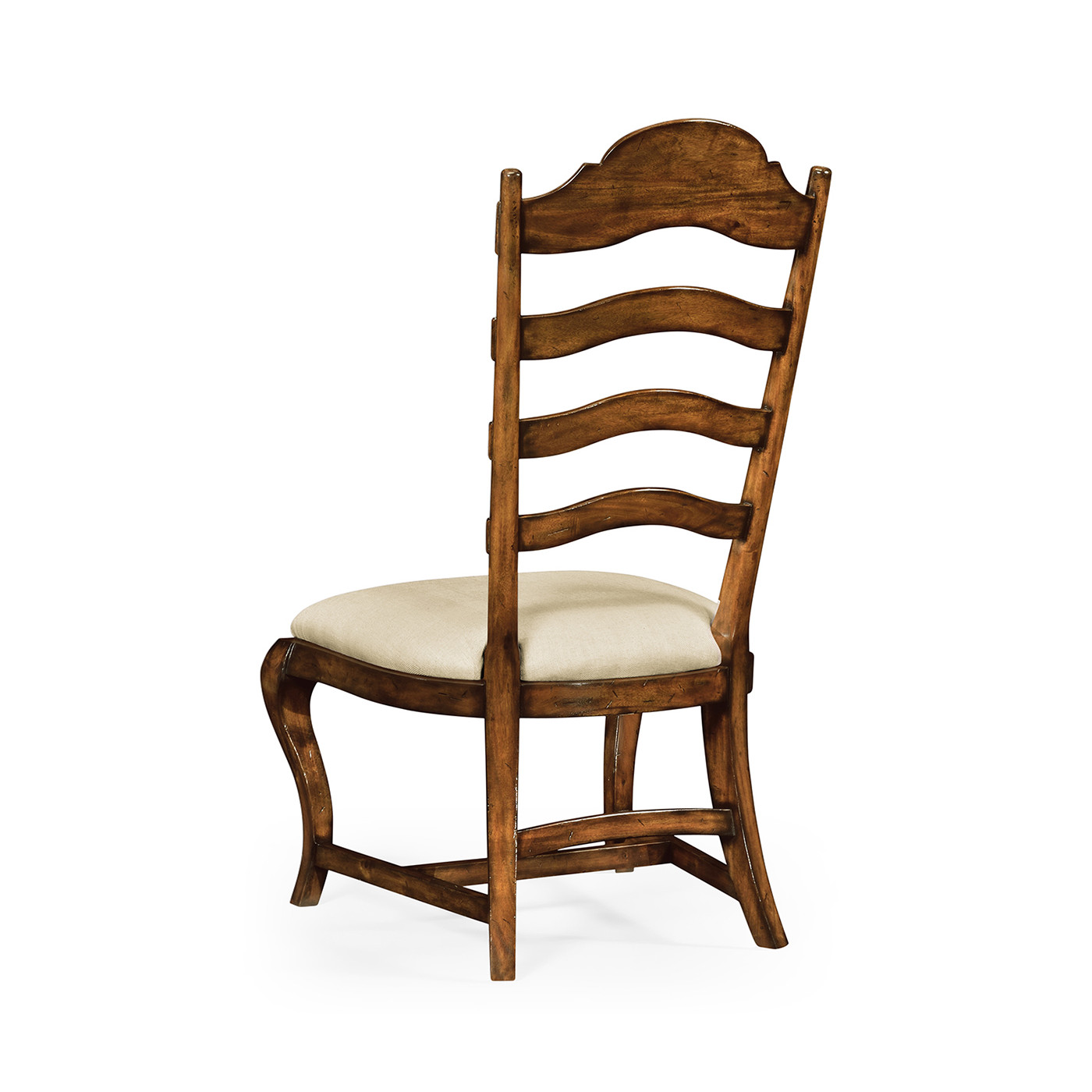 Casual Rustic Walnut Dining Side Chair