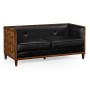 2.5 Seater Cosmo Sofa, Upholstered in Black Leather