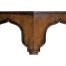 Rustic walnut console with bones inlay