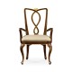 Antique Mahogany Brown Dining Arm Chair