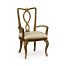 Antique Mahogany Brown Dining Arm Chair