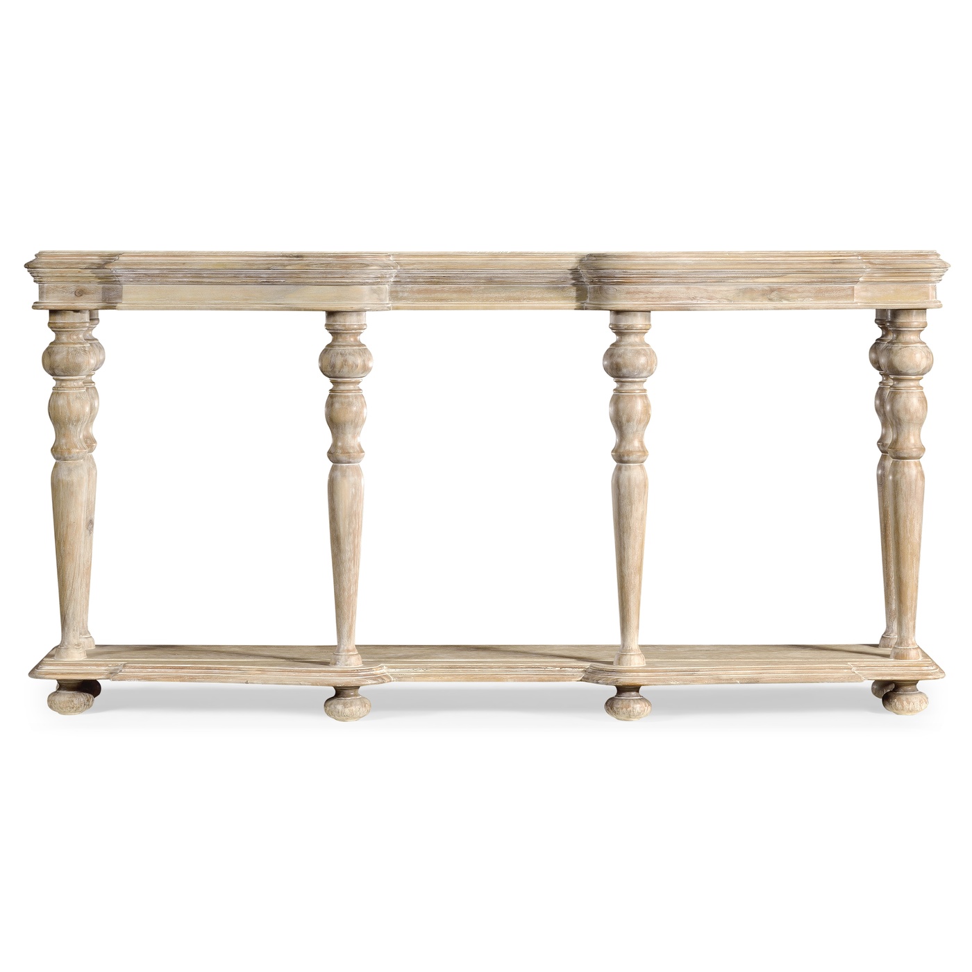 Rectangular Limed Acacia Console