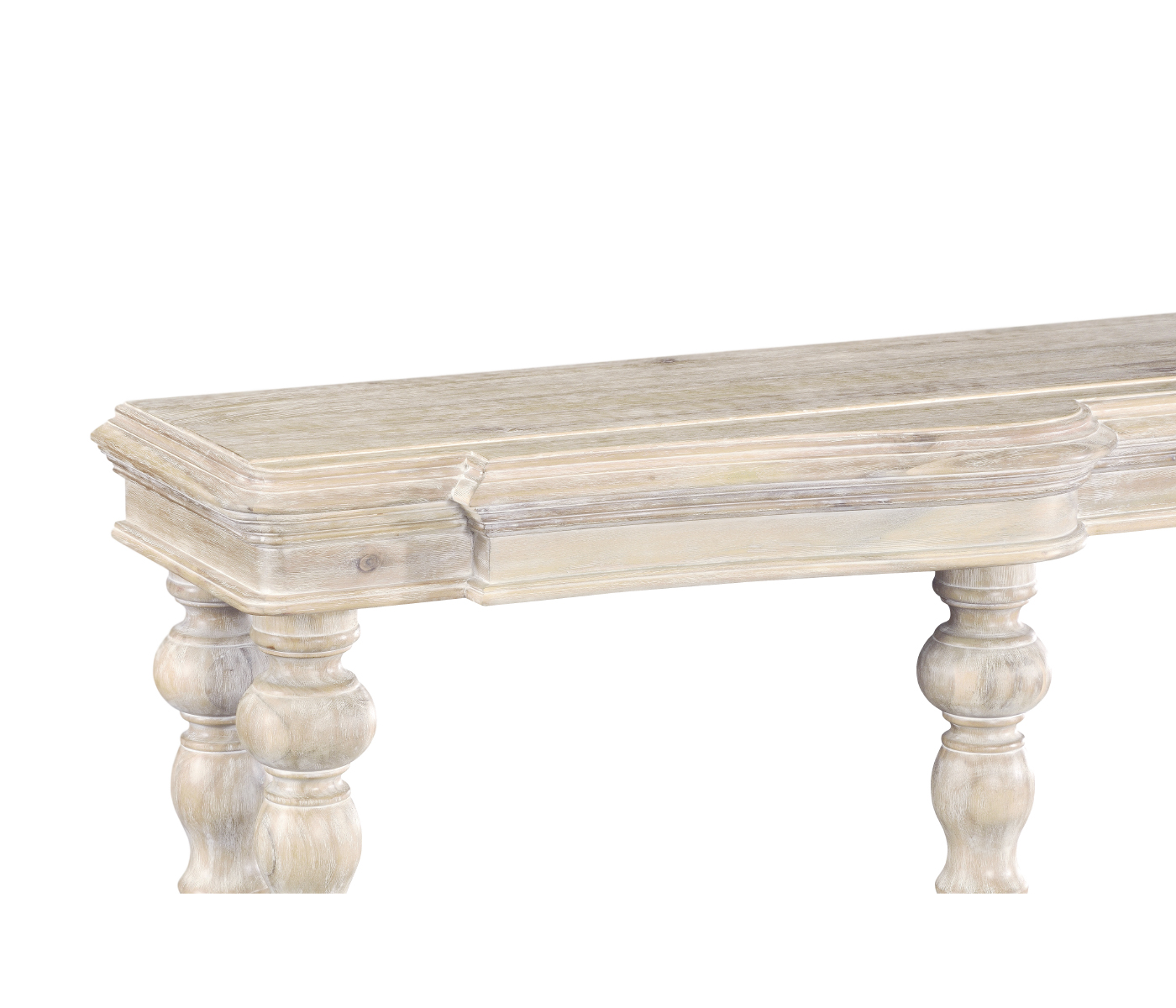 Rectangular Limed Acacia Console