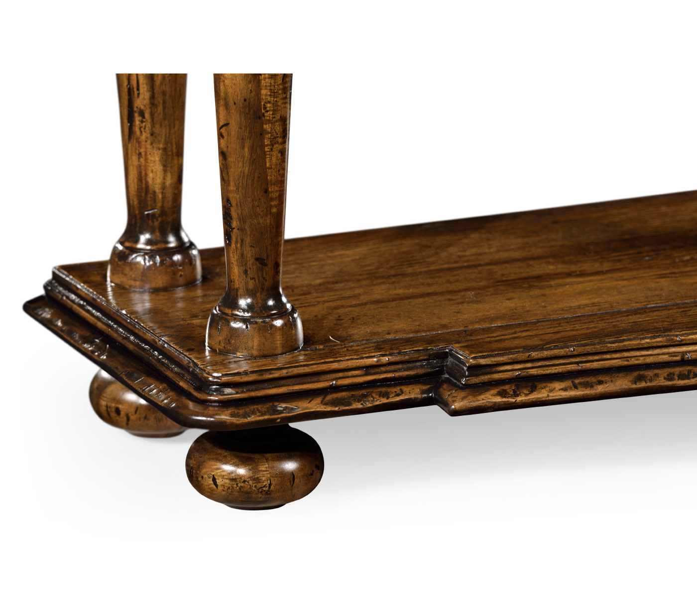 Rectangular Rustic Walnut Console
