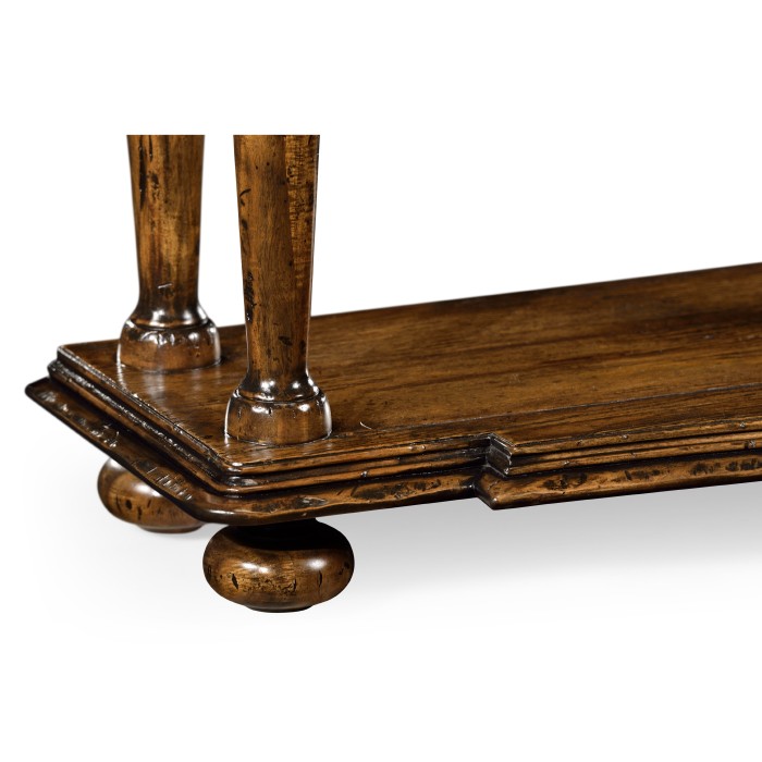 Rectangular Rustic Walnut Console