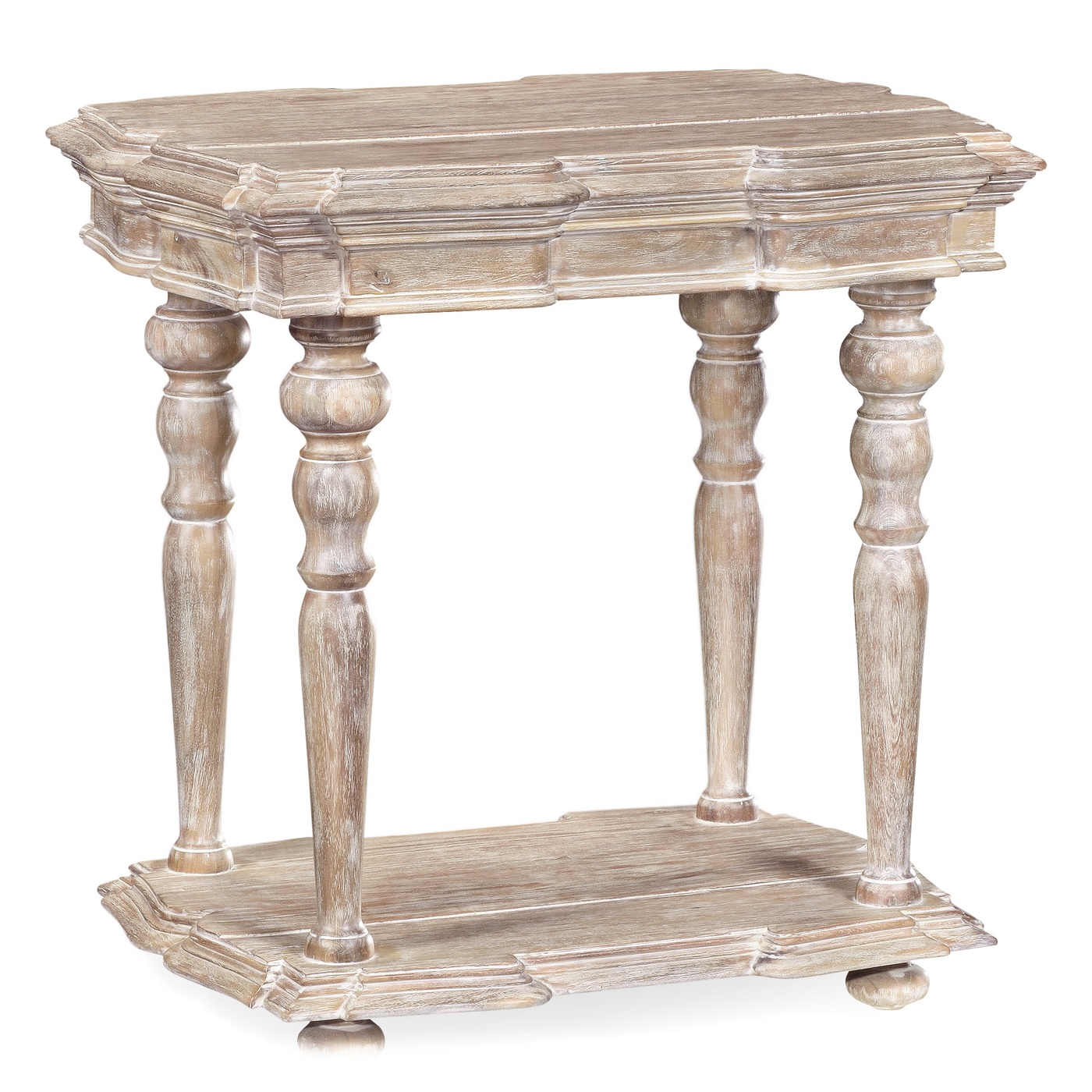 Limed Acacia Side Table