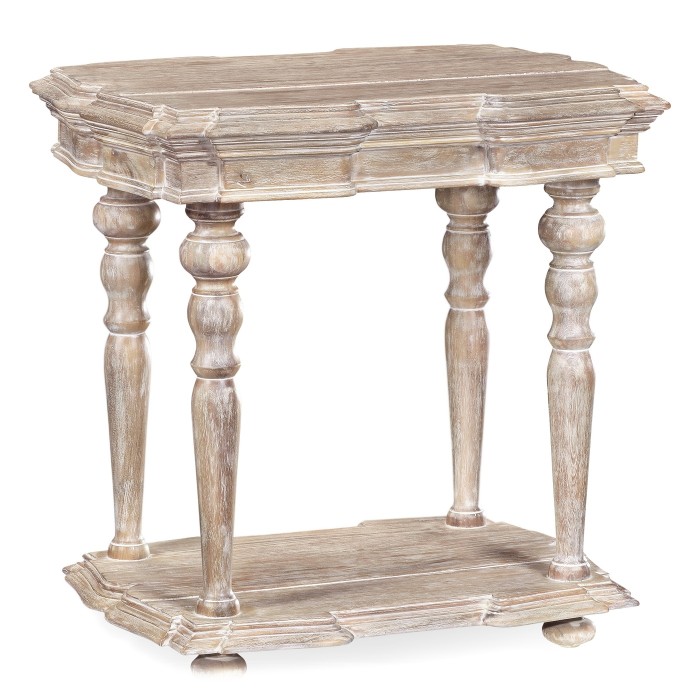 Limed Acacia Side Table