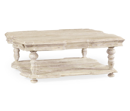 Square Limed Acacia Coffee Table