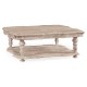 Square Limed Acacia Coffee Table
