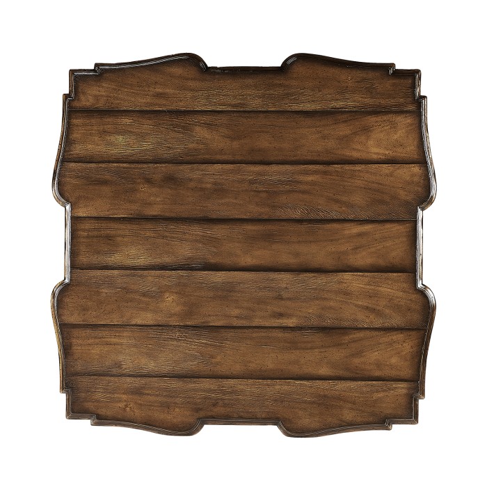 Square Rustic Walnut Coffee Table
