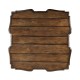 Square Rustic Walnut Coffee Table