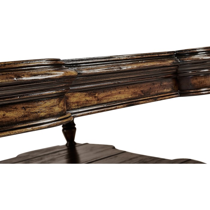 Square Rustic Walnut Coffee Table
