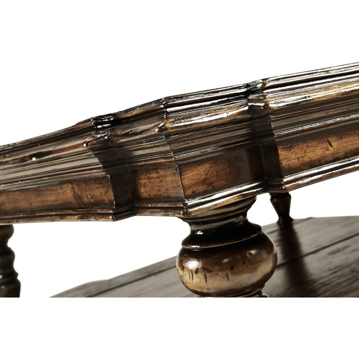 Square Rustic Walnut Coffee Table