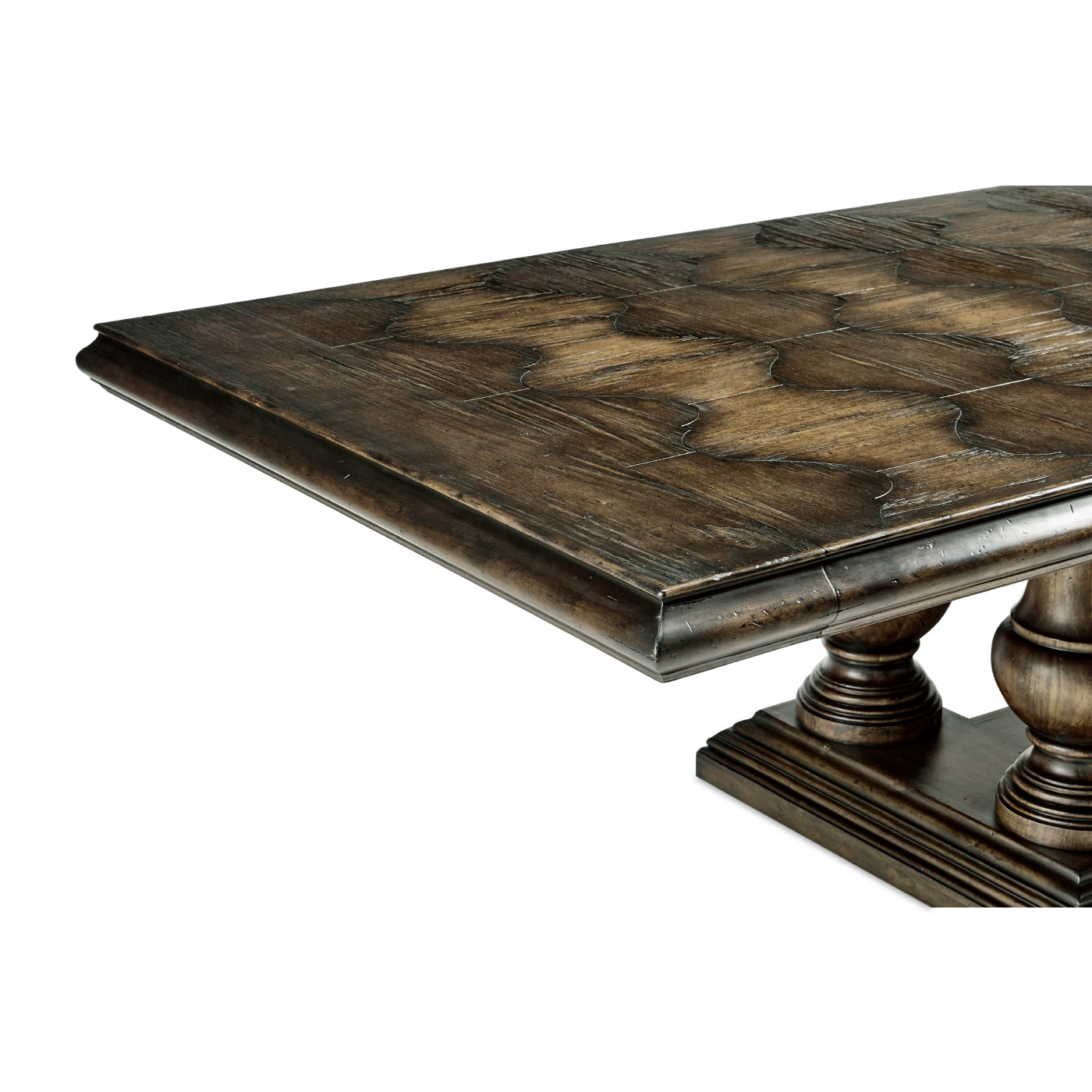 Dark Driftwood Extending Dining Table 110