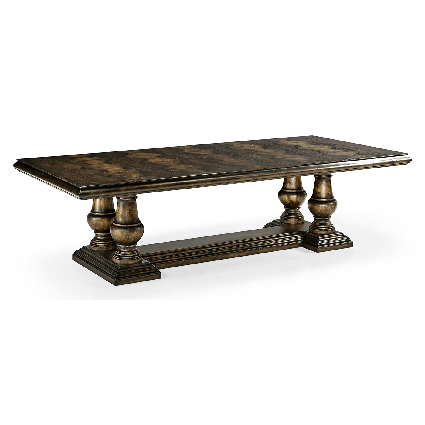 Dark Driftwood Extending Dining Table 110