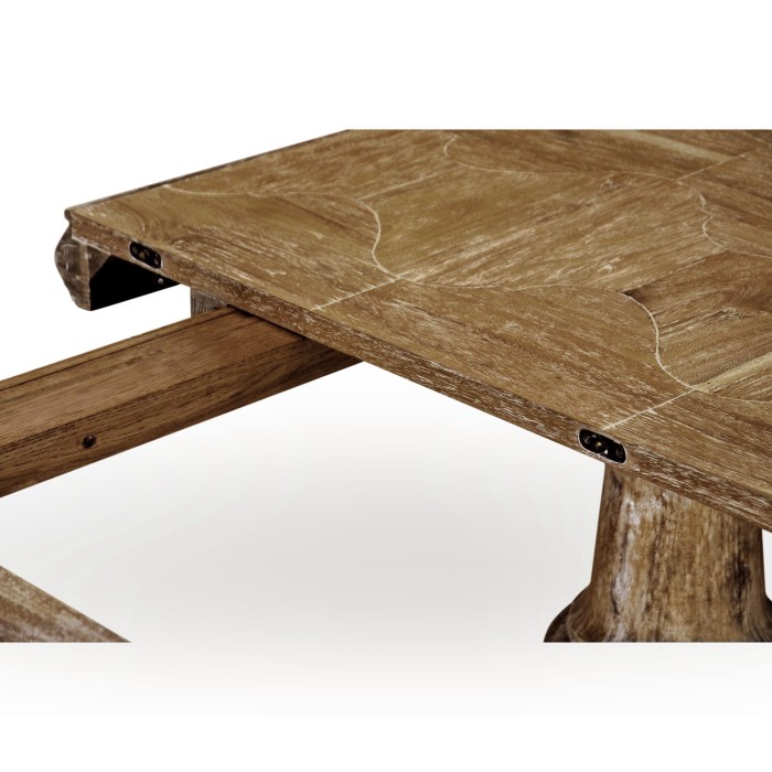 Medium Driftwood Extending Dining Table 110