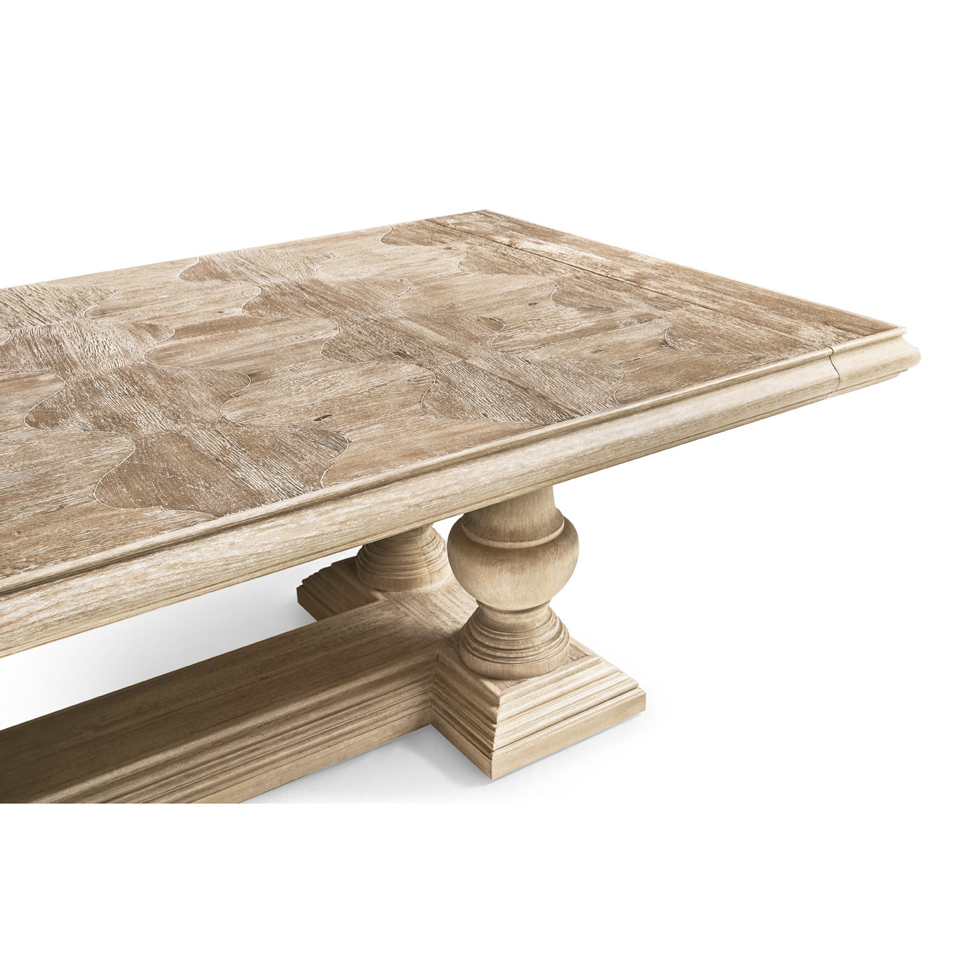 Limed Acacia Extending Dining Table 110