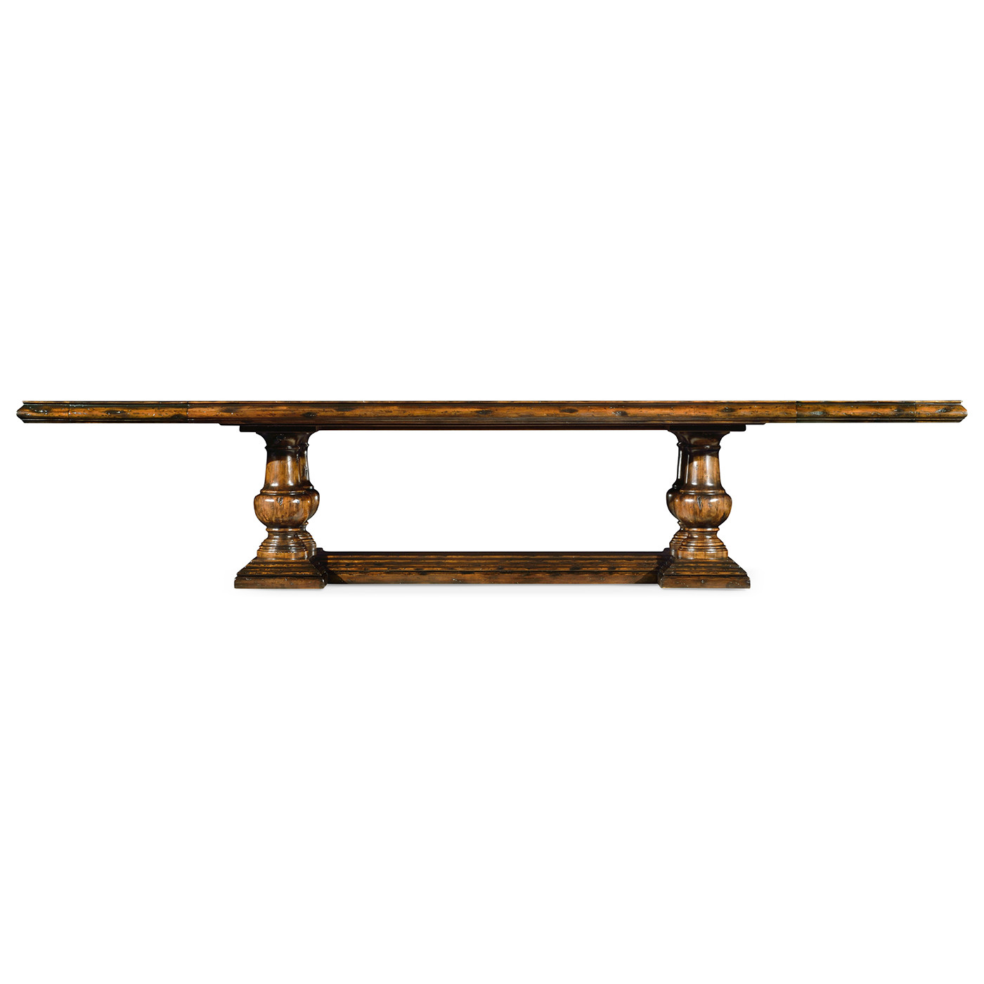 Rustic Walnut Extending Dining Table 110