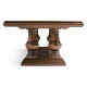 Rustic Walnut Extending Dining Table 110