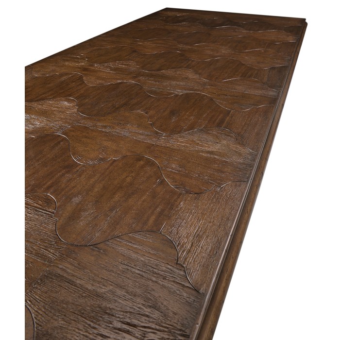 Rustic Walnut Extending Dining Table 110