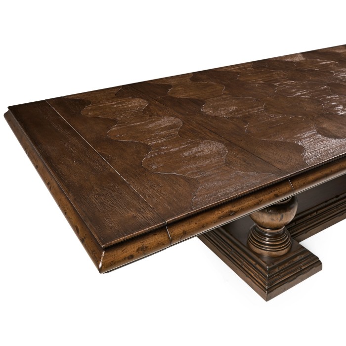 Rustic Walnut Extending Dining Table 110
