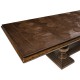 Rustic Walnut Extending Dining Table 110