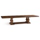 Rustic Walnut Extending Dining Table 110
