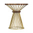 Camden Round Brass Side Table